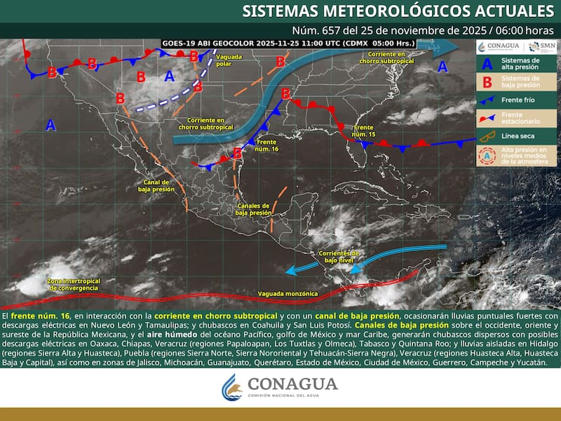 todas estas regiones registrarán temperaturas por debajo de los -5°C
