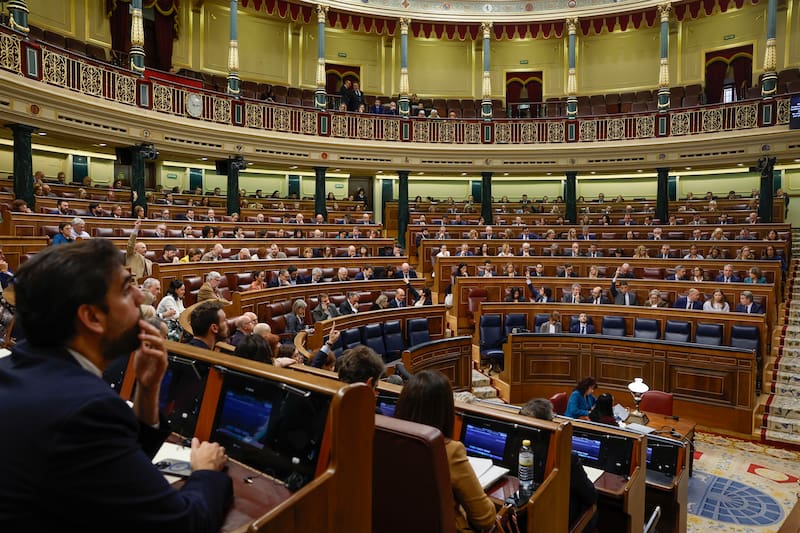 MADRID, 19/11/2025.- Pleno del Congreso de este miércoles. EFE/ JJ. Guillén
