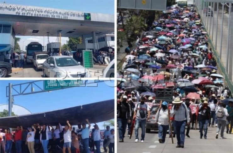 Arma CNTE protestas en casetas, oficinas y vías del País